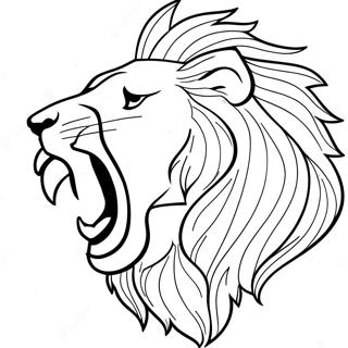 Majestic Lion Roaring Coloring Page 32194-25782