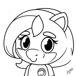 Amy Rose Coloring Page 321-258