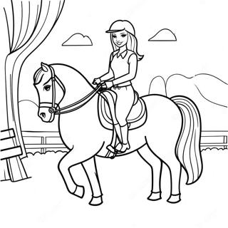 Barbie Horse Riding Adventure Coloring Page 32203-25786