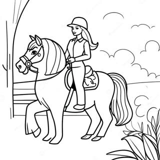 Barbie Horse Riding Adventure Coloring Page 32203-25788