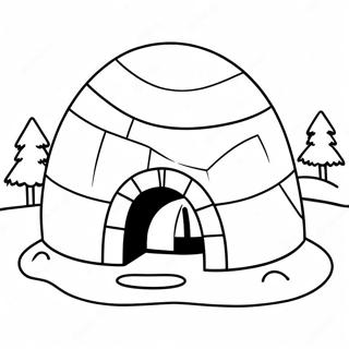 Igloo Coloring Pages