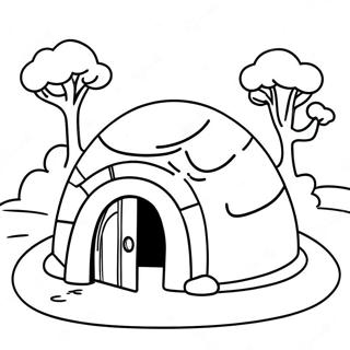 Igloo Coloring Page 32223-25802