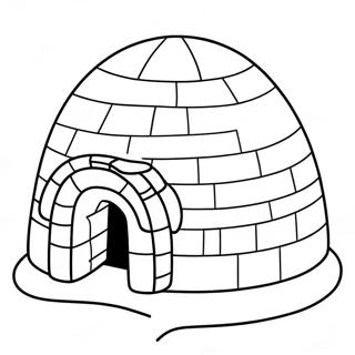 Igloo Coloring Page 32223-25804