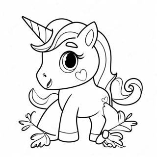 Cute Unicorn Coloring Page 32233-25805