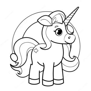 Cute Unicorn Coloring Page 32233-25806