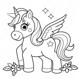 Cute Unicorn Coloring Page 32233-25807