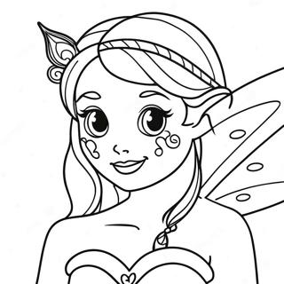 Sparkly Fairy Princess Coloring Page 32234-25822