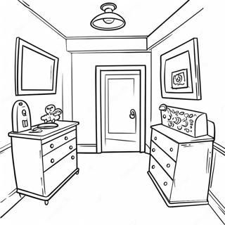 Creepy Backrooms Entity Coloring Page 32254-25829