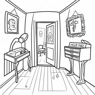 Creepy Backrooms Entity Coloring Page 32254-25830