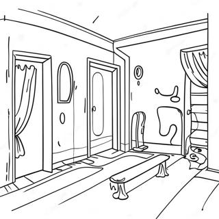 Creepy Backrooms Entity Coloring Page 32254-25832