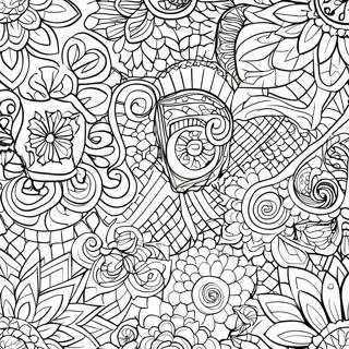 Tessellation Geometric Coloring Pages