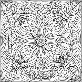 Tessellation Geometric Patterns Coloring Page 32263-25834