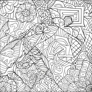 Tessellation Geometric Patterns Coloring Page 32263-25835