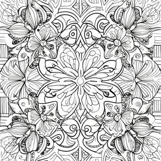 Intricate Tessellation Design Coloring Page 32264-25857