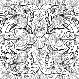 Intricate Tessellation Design Coloring Page 32264-25860