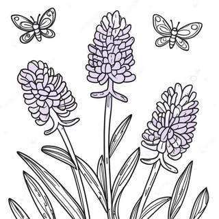 Lavender Flower Coloring Page 32273-25839