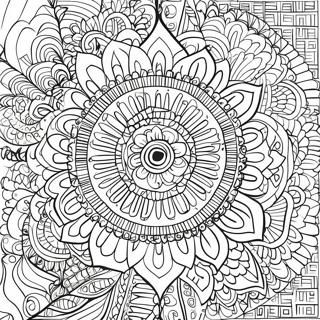 Intricate Mandala Online Coloring Page 3227-2630