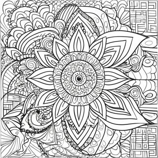 Intricate Mandala Online Coloring Page 3227-2631