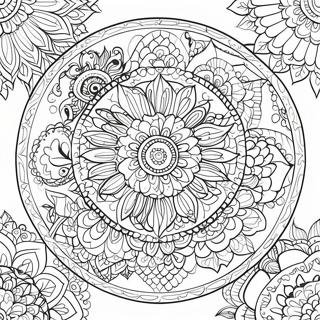 Intricate Mandala Online Coloring Page 3227-2632