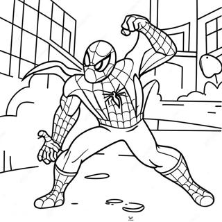 Spiderman Easter Egg Hunt Coloring Page 32293-25853