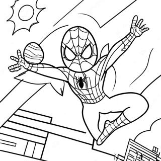 Spiderman Easter Egg Hunt Coloring Page 32293-25854