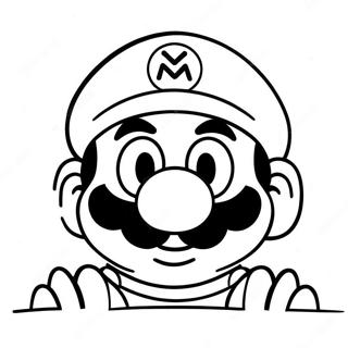 Happy Mario Face Coloring Page 32304-25884