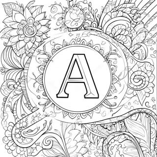 Calligraphy Practice Alphabet Coloring Page 32333-25892