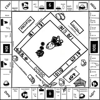 Monopoly Game Board Coloring Page 32343-25899