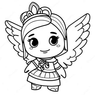 Royal High Roblox Girl With Magical Wings Coloring Page 32364-25924