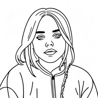 Billie Eilish Coloring Page 3236-2622