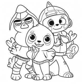 Fun Squad Coloring Page 32393-25939