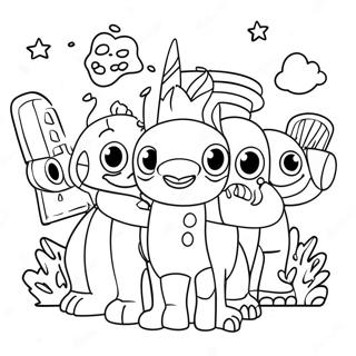 Fun Squad Coloring Page 32393-25940