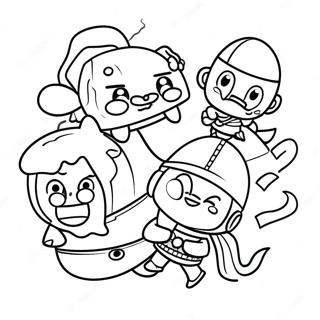 Adventurous Fun Squad Coloring Page 32394-25942