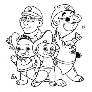 Adventurous Fun Squad Coloring Page 32394-25943