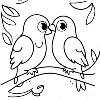 Love Birds Coloring Page 32413-25950