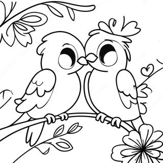 Love Birds Coloring Page 32413-25951