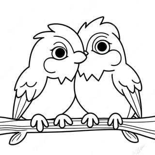 Love Birds Coloring Page 32413-25952