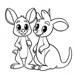 Kanga And Roo Coloring Pages