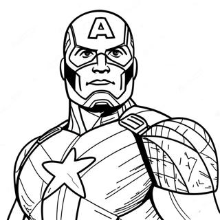 Captain America Civil War Coloring Page 32433-25972