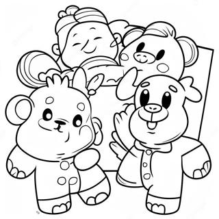 Pajama Party Coloring Pages