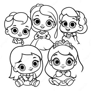 Cute Baby Disney Princesses Coloring Page 32454-25990