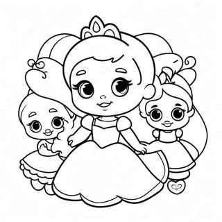 Cute Baby Disney Princesses Coloring Page 32454-25991