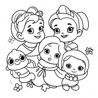 Cute Baby Disney Princesses Coloring Page 32454-25992