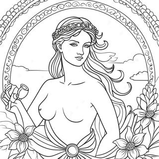 Aphrodite Coloring Pages