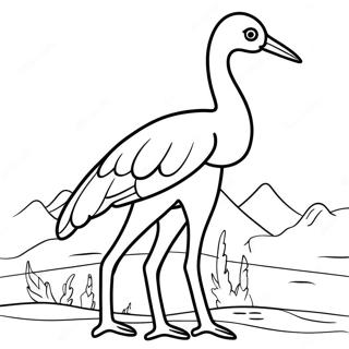 Crane Coloring Page 32483-26011