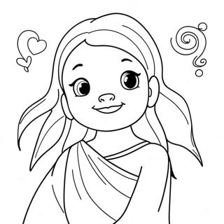 Uma With Magical Powers Coloring Page 32494-26018