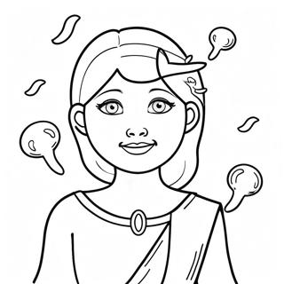 Uma With Magical Powers Coloring Page 32494-26019