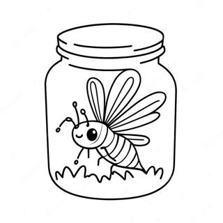 Glowing Firefly In A Jar Coloring Page 32524-26045