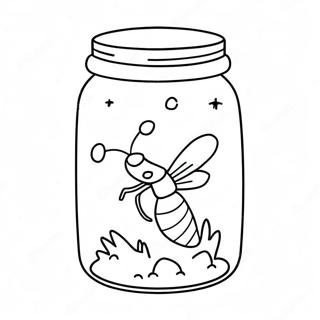 Glowing Firefly In A Jar Coloring Page 32524-26046