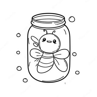 Glowing Firefly In A Jar Coloring Page 32524-26048